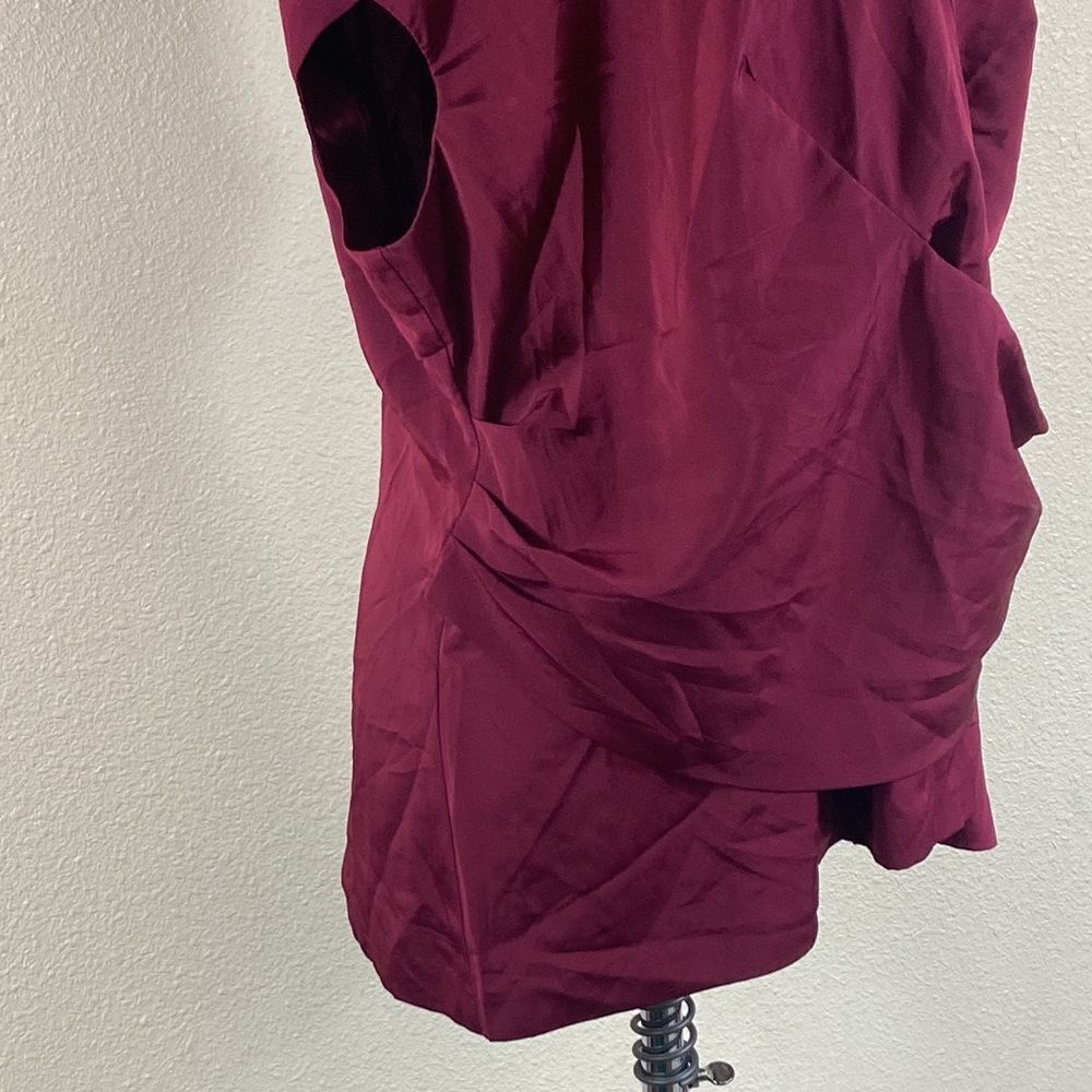 New Worthington Woman Color Burgundy Blouse Size 1X - Picture 6 of 13